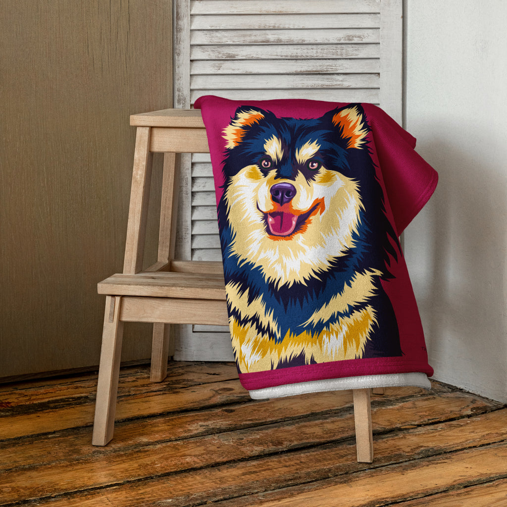 Suomenlapinkoira Kylpypyyhe, Pop Art