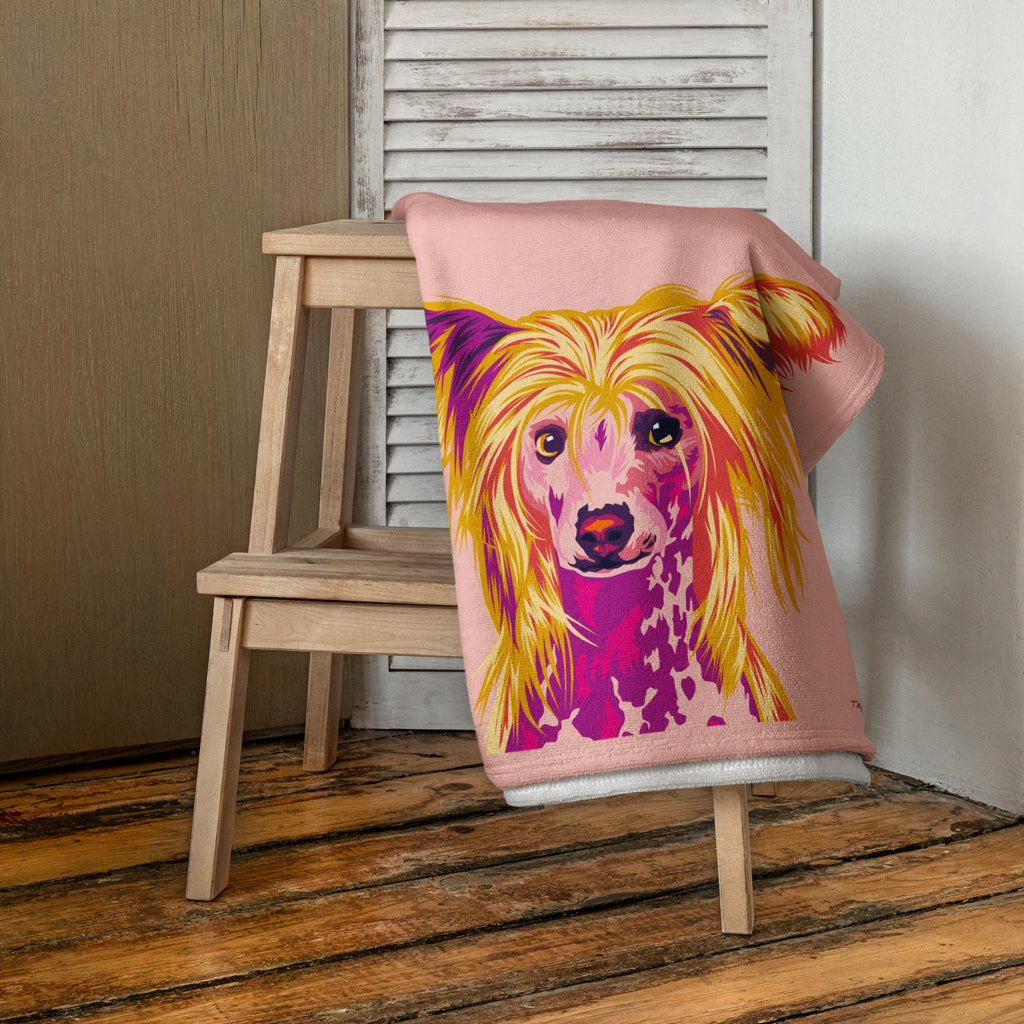 Kiinanharjakoira Kylpypyyhe, Pop Art