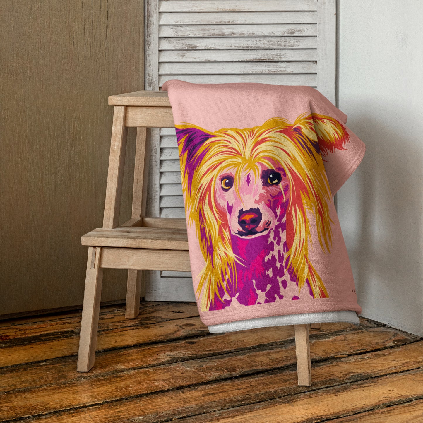 Kiinanharjakoira Kylpypyyhe, Pop Art