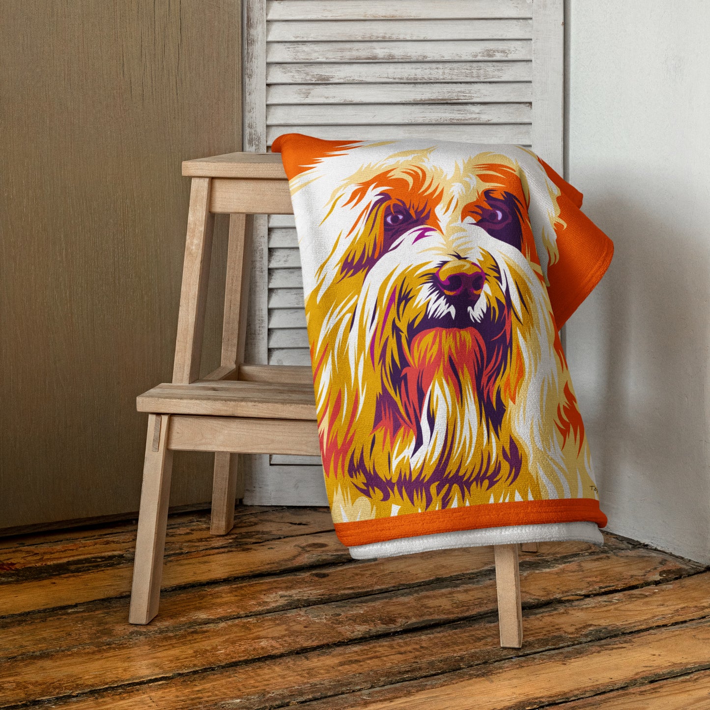 Coton de tuléar Kylpypyyhe, Pop Art