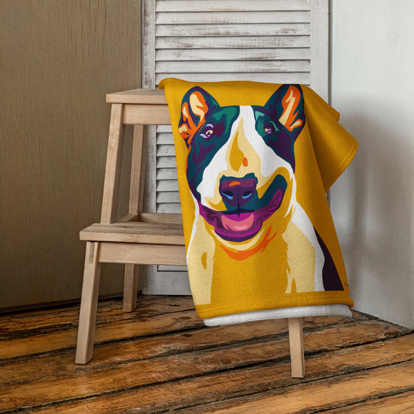 Bullterrieri Kylpypyyhe, Pop Art