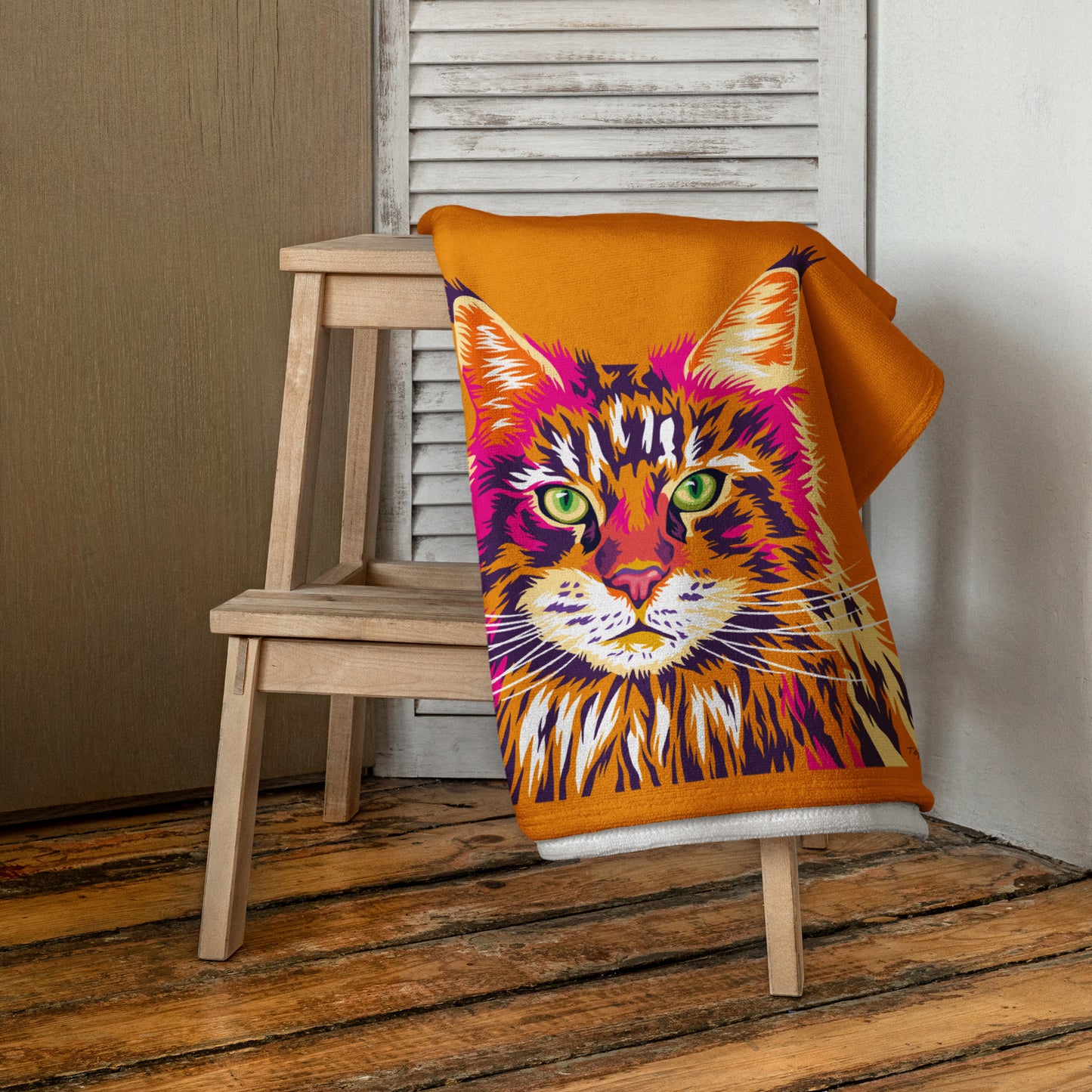 Maine Coon Pyyhe, Pop Art