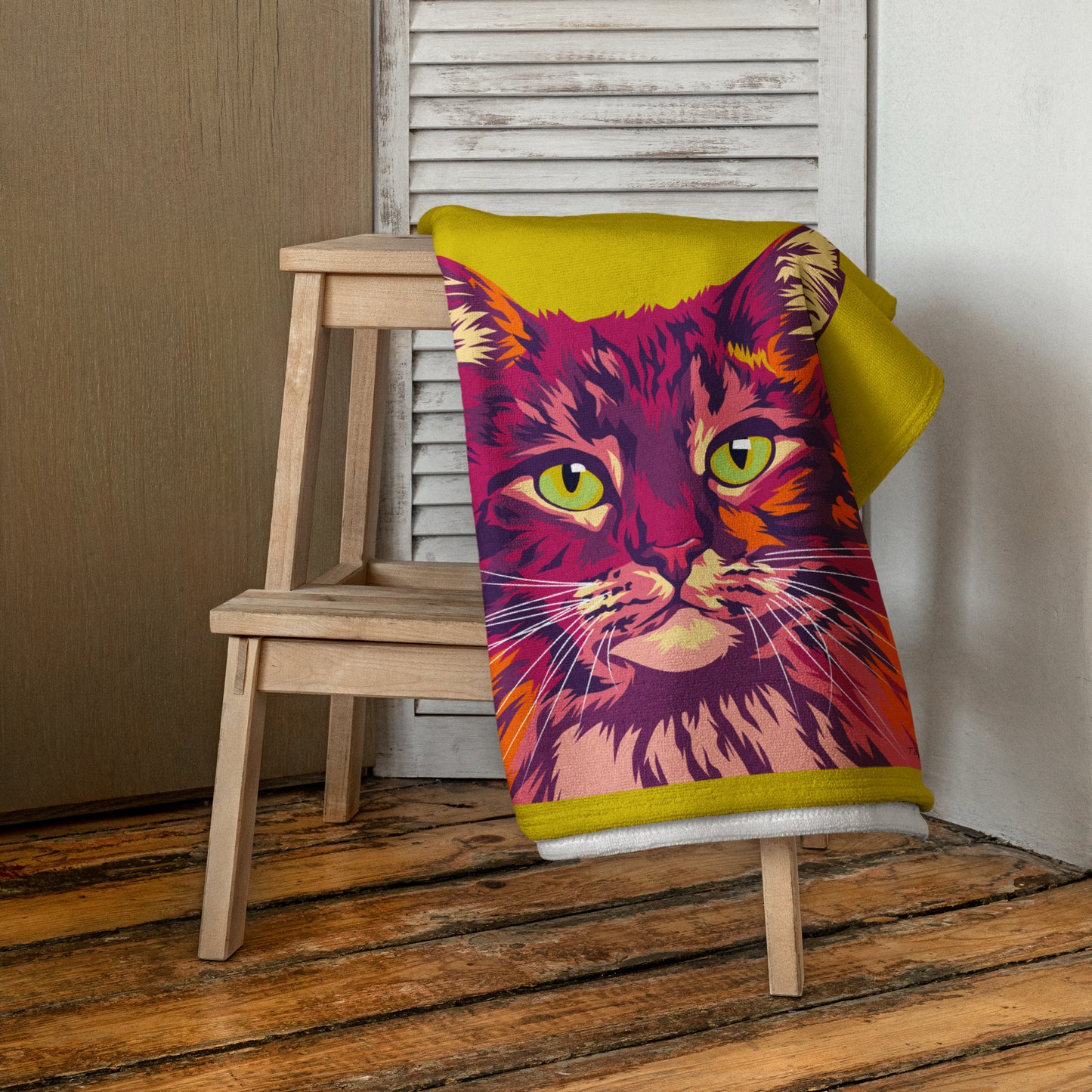 Norjalainen metsäkissa Pyyhe, Pop Art
