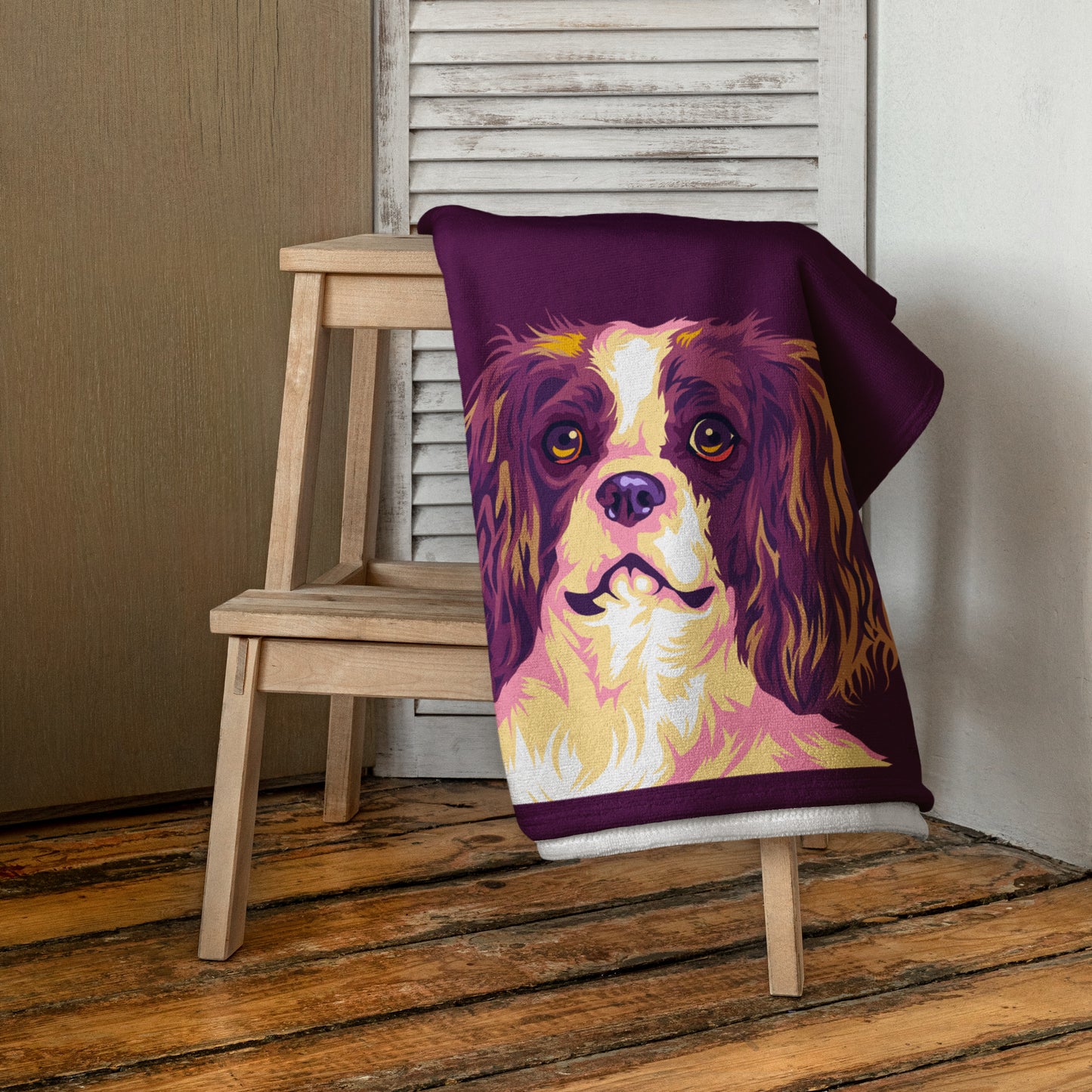 Cavalier kingcharlesinspanieli Pyyhe, Pop Art