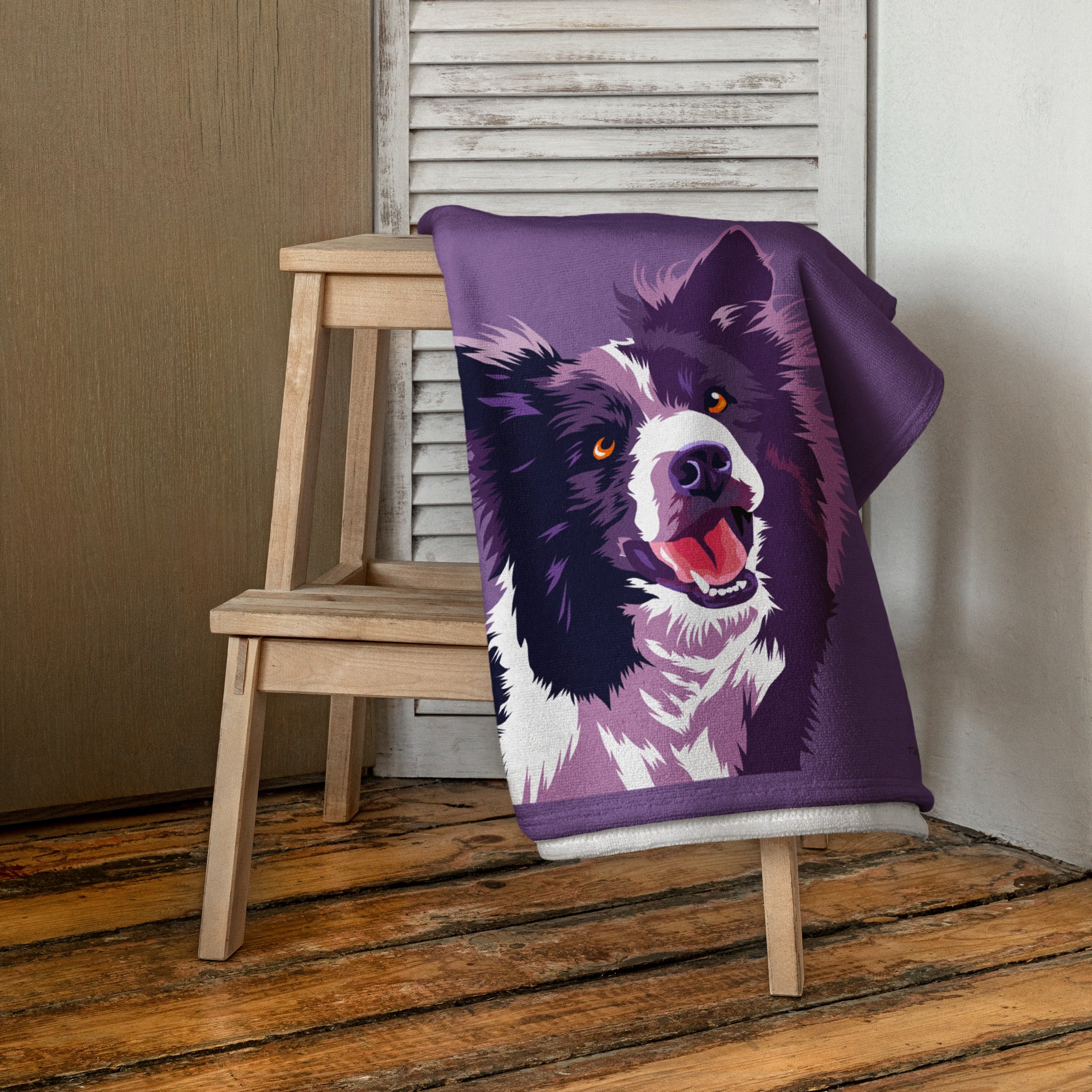 Bordercollie Kylpypyyhe, Pop Art