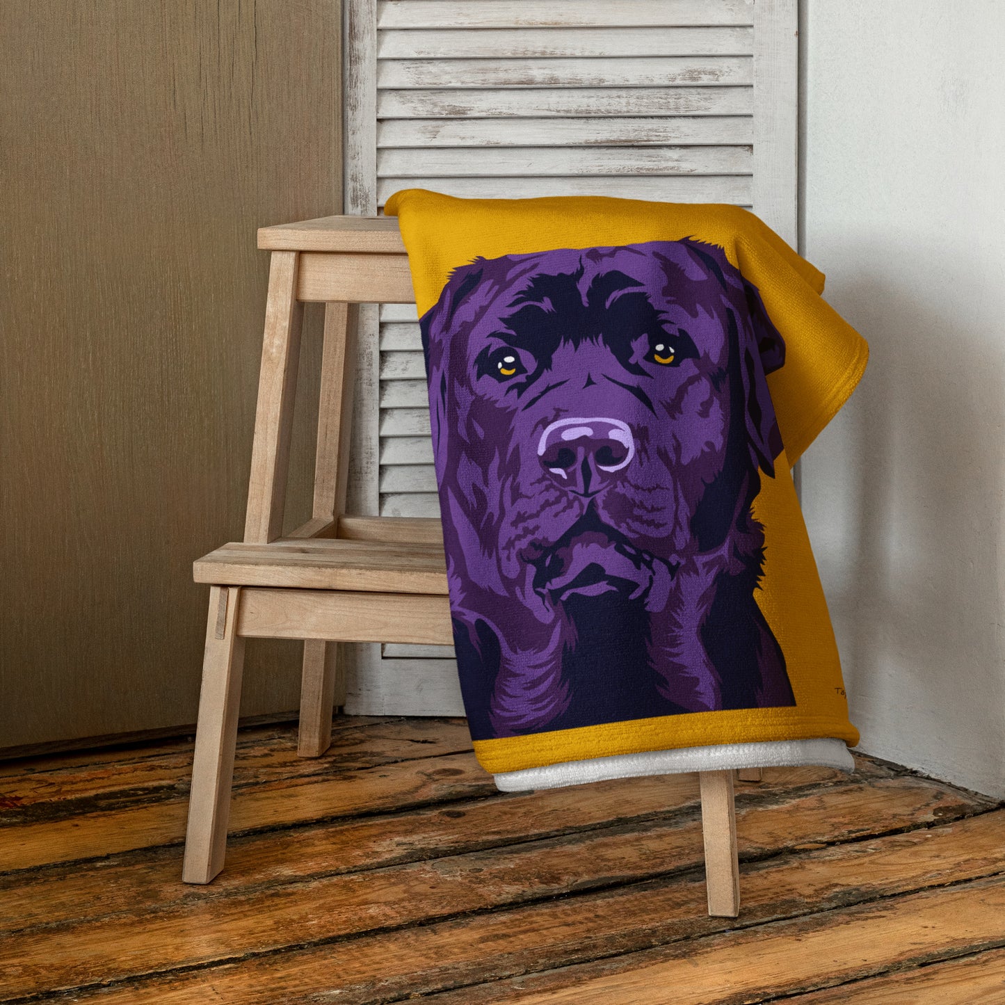Labradorinnoutaja Kylpypyyhe, Pop Art