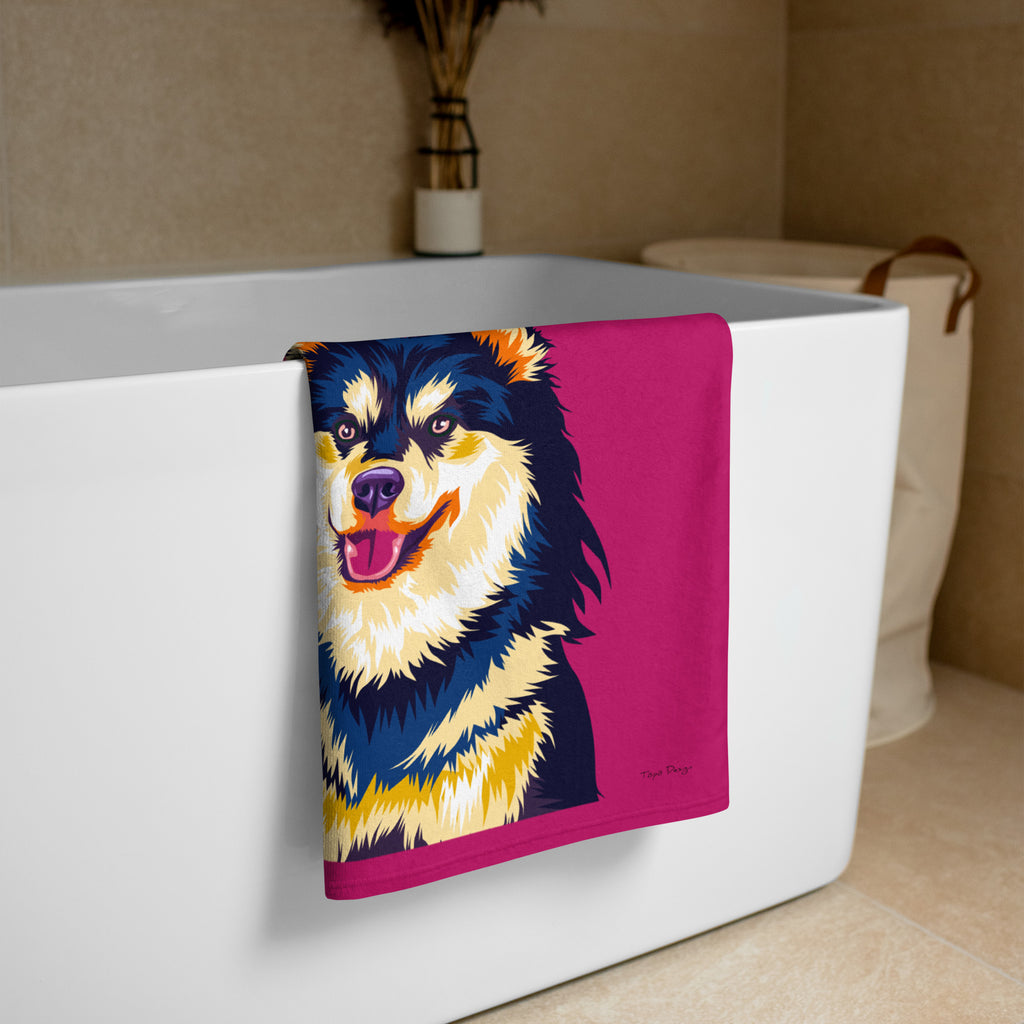 Suomenlapinkoira Kylpypyyhe, Pop Art