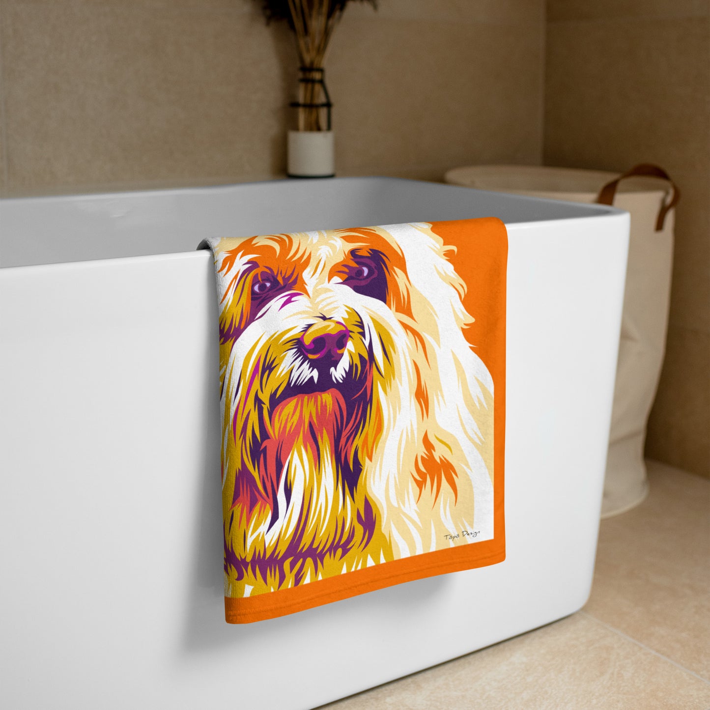 Coton de tuléar Kylpypyyhe, Pop Art