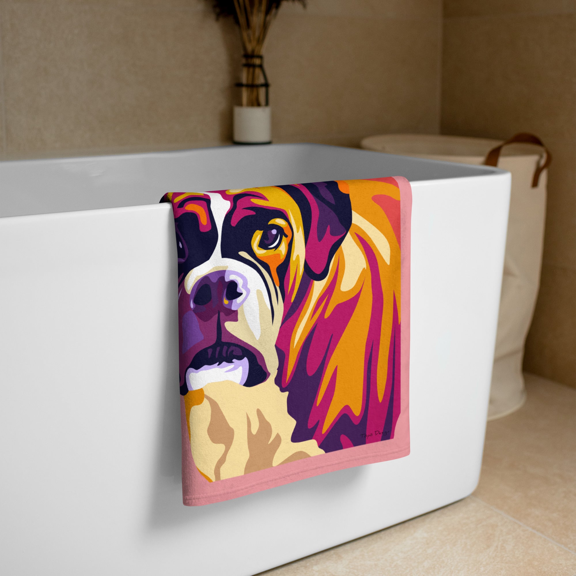 Bokseri Kylpypyyhe, Pop Art
