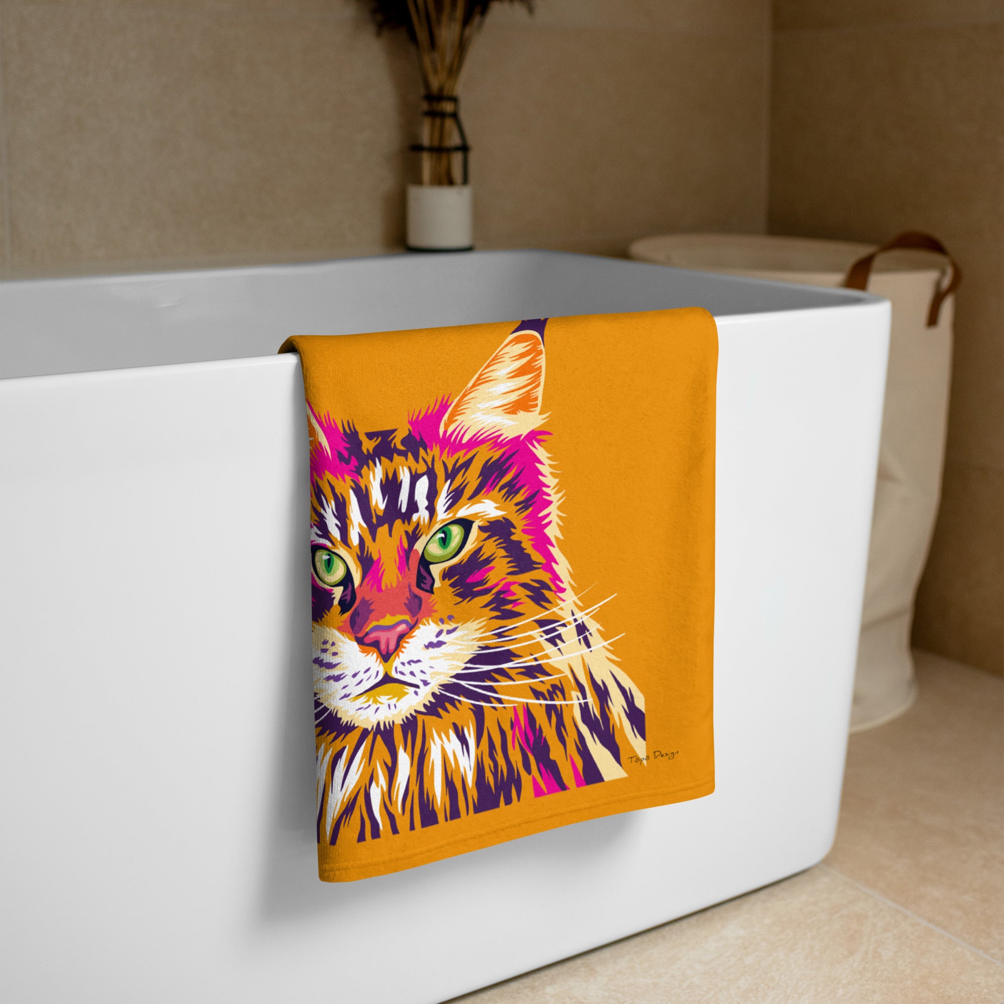 Maine Coon Pyyhe, Pop Art