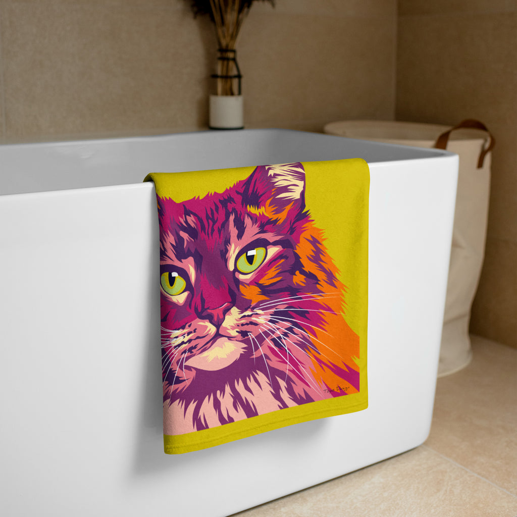 Norjalainen metsäkissa Pyyhe, Pop Art