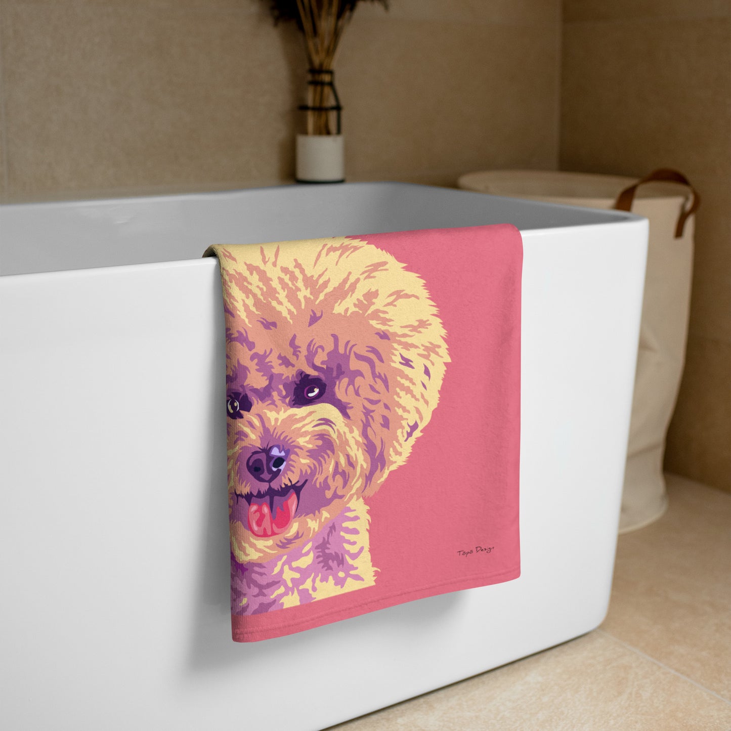 Bichon frisé Kylpypyyhe, Pop Art