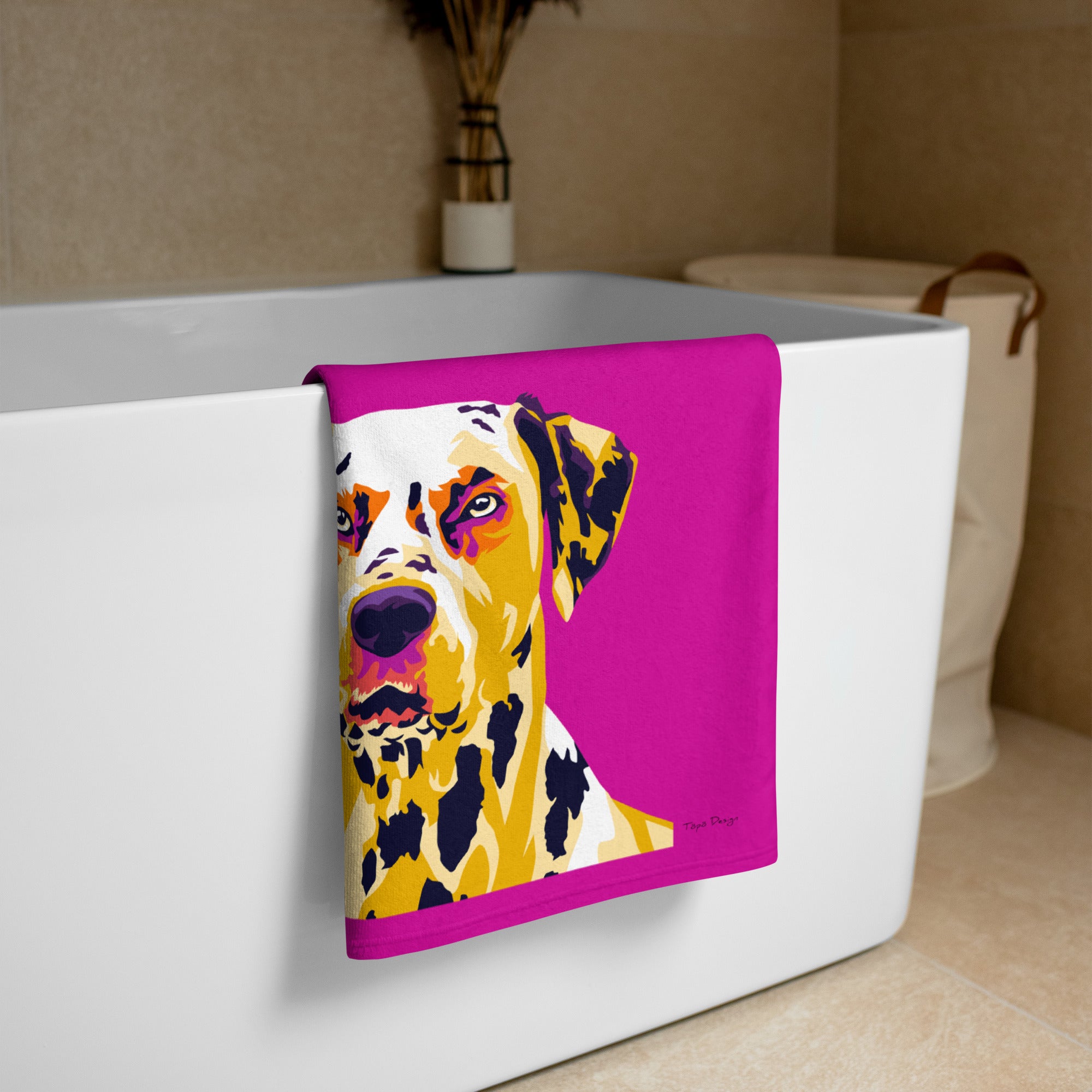 Dalmatiankoira Kylpypyyhe, Pop Art