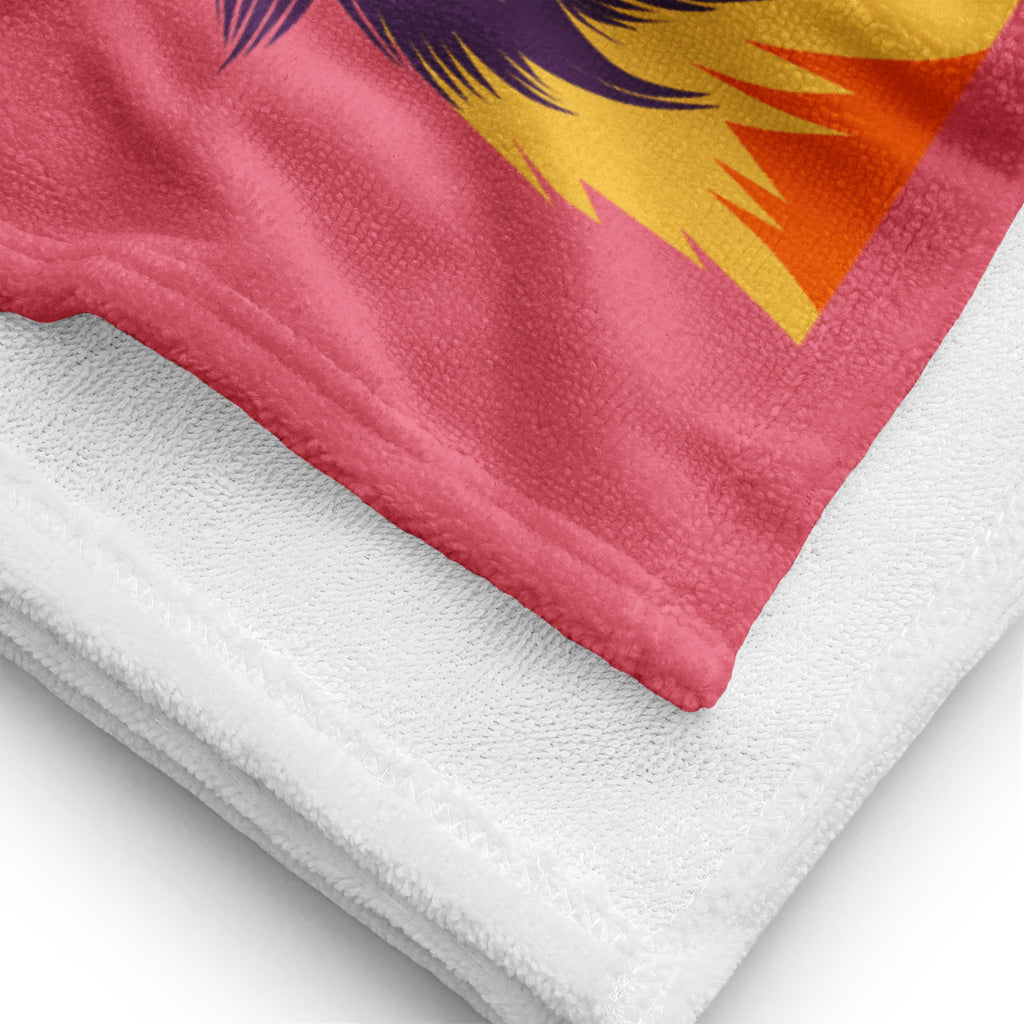 Pitkäkarvainen chihuahua Kylpypyyhe, Pop Art