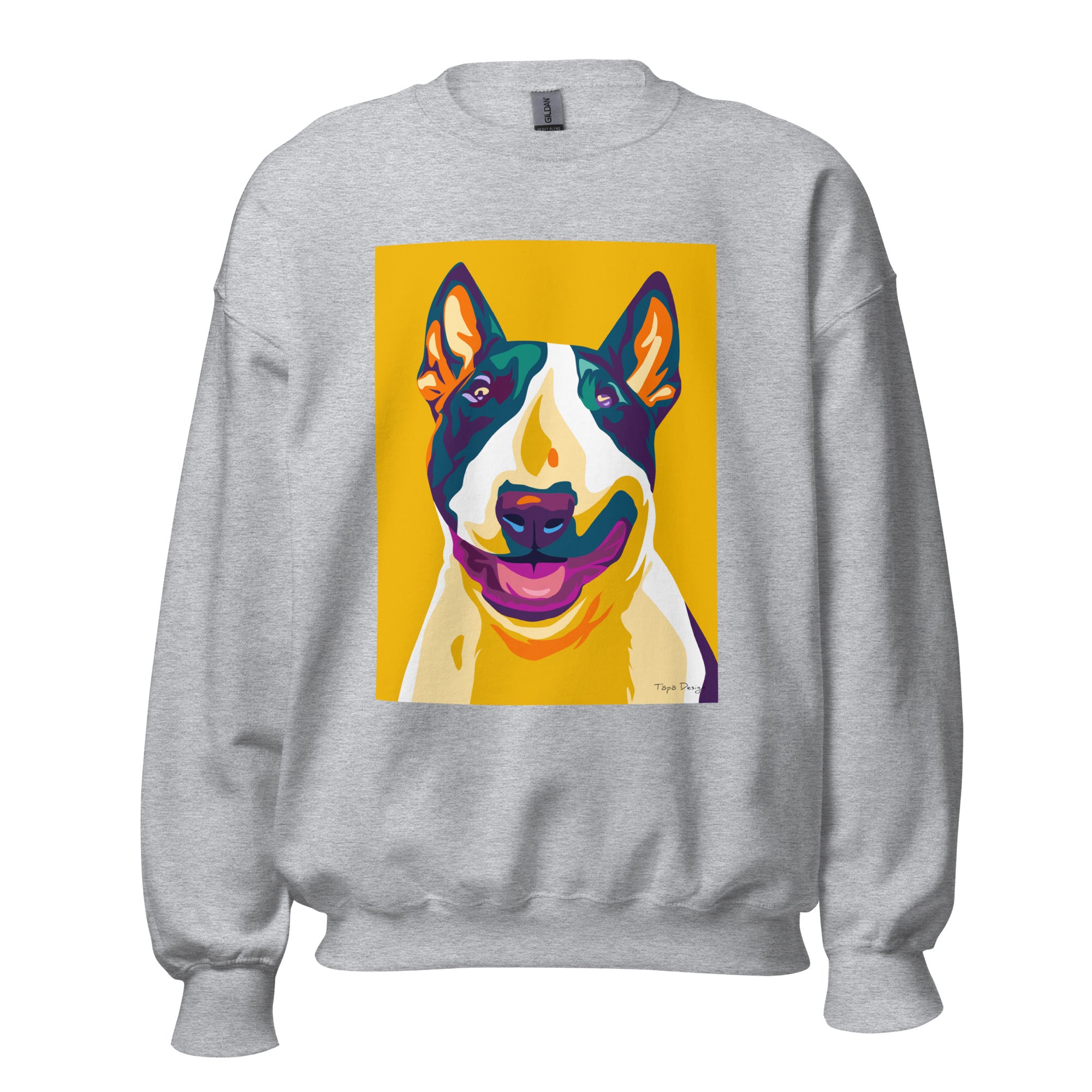 Bullterrieri Collegepaita, Pop Art