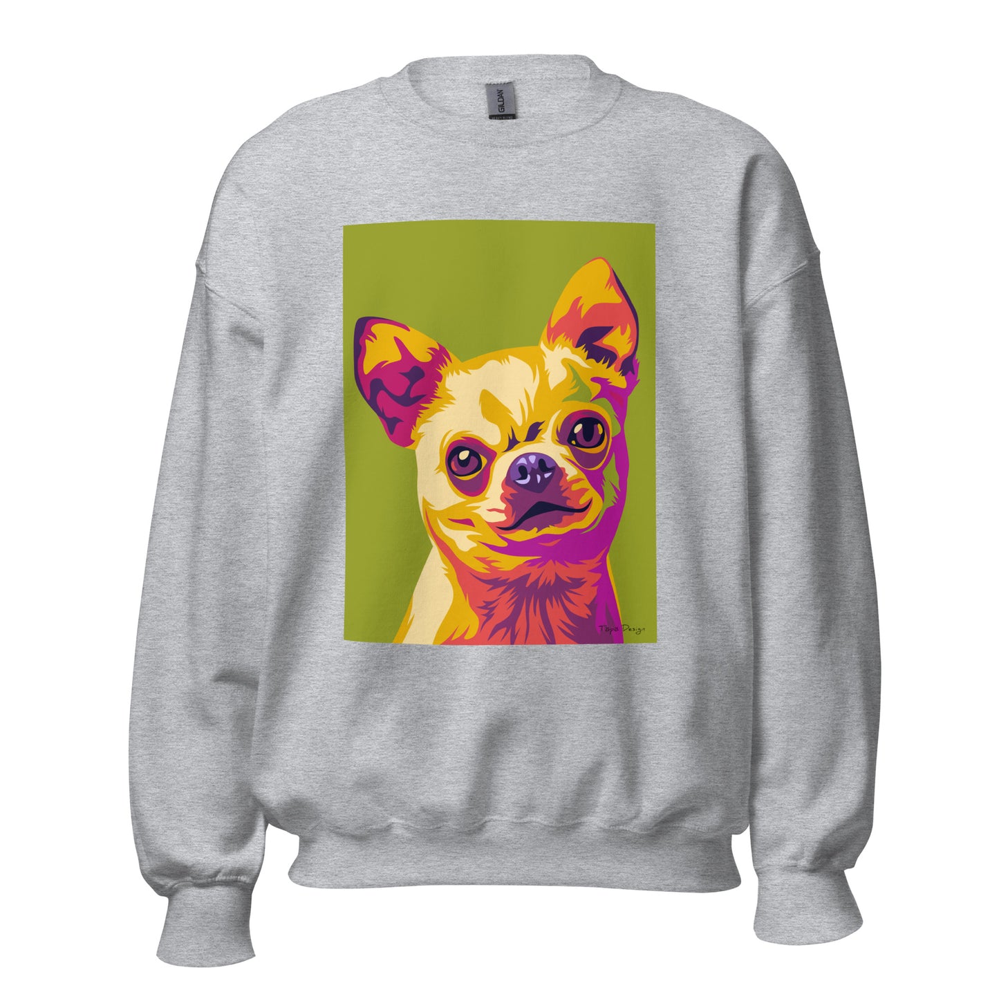 Chihuahua Collegepaita, Pop Art