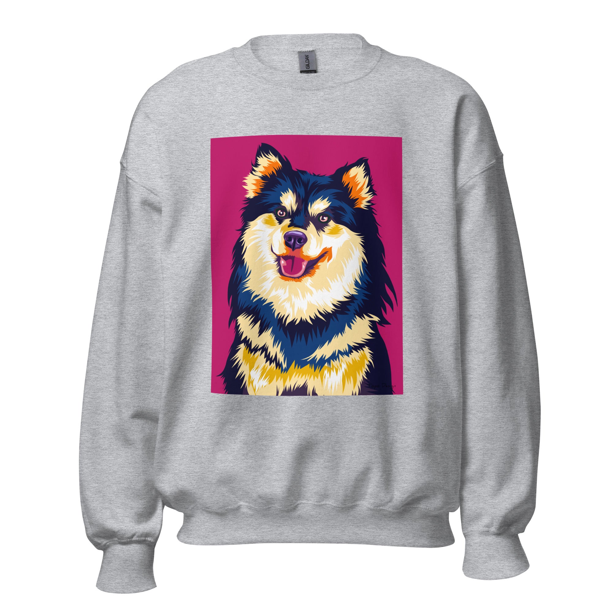 Suomenlapinkoira Collegepaita, Pop Art