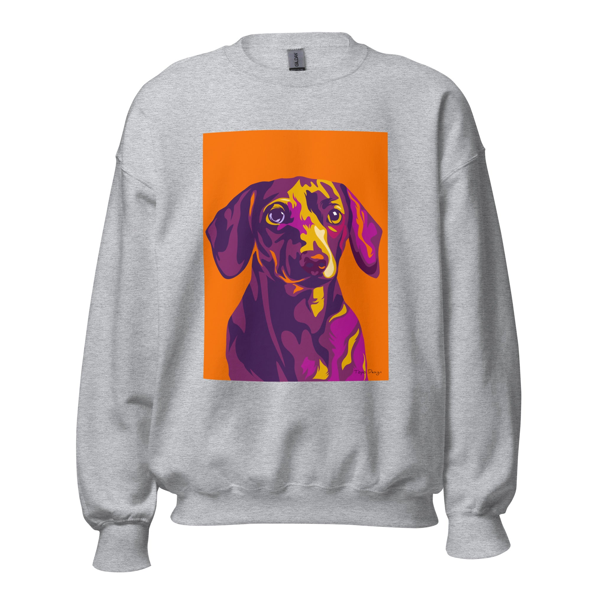 Mäyräkoira Collegepaita, Pop Art