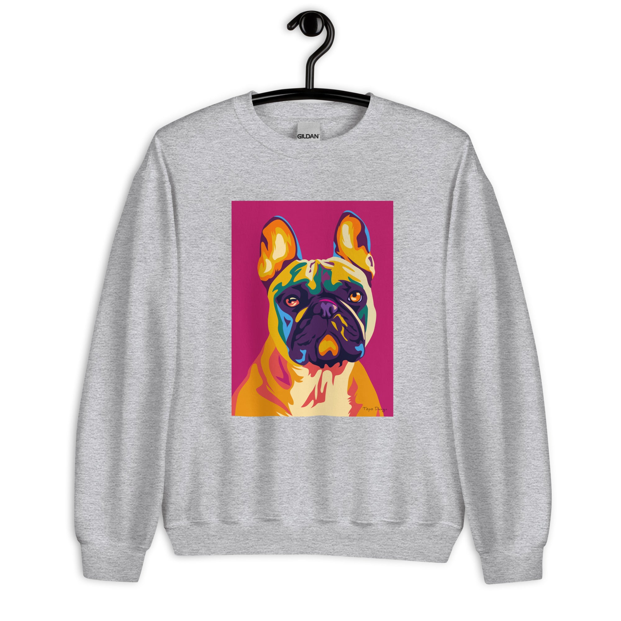 Ranskanbulldoggi Collegepaita, Pop Art