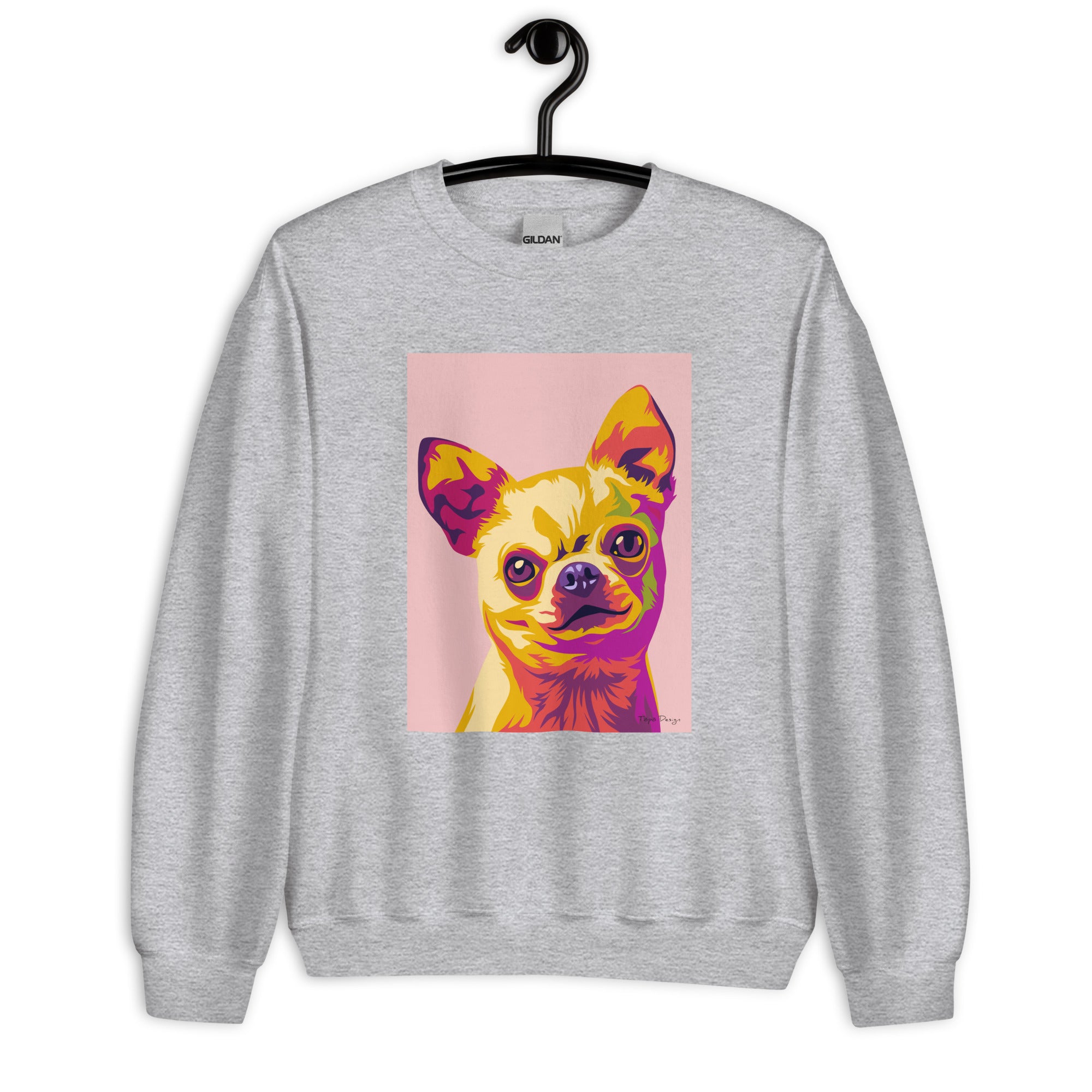 Chihuahua Collegepaita, Pop Art
