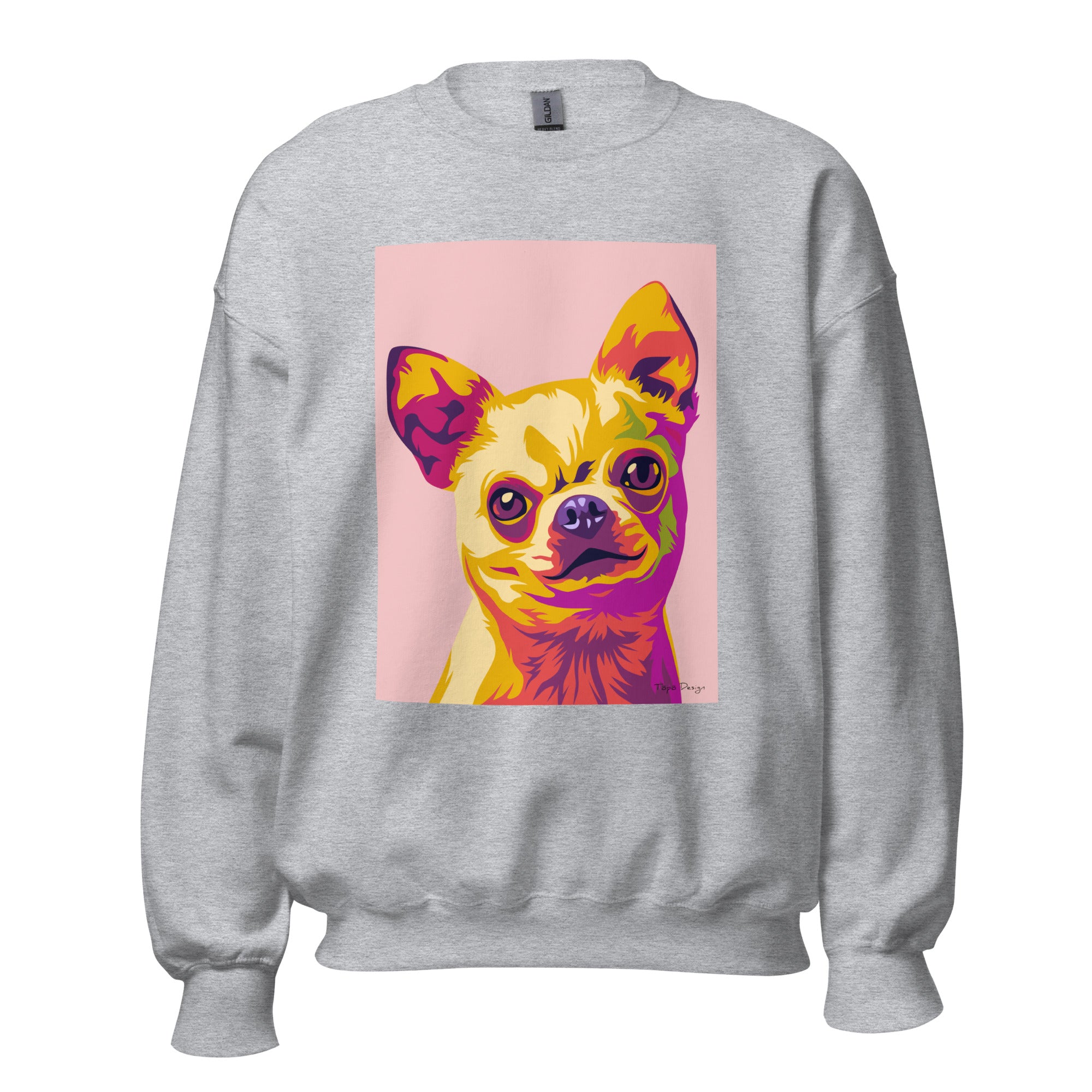 Chihuahua Collegepaita, Pop Art