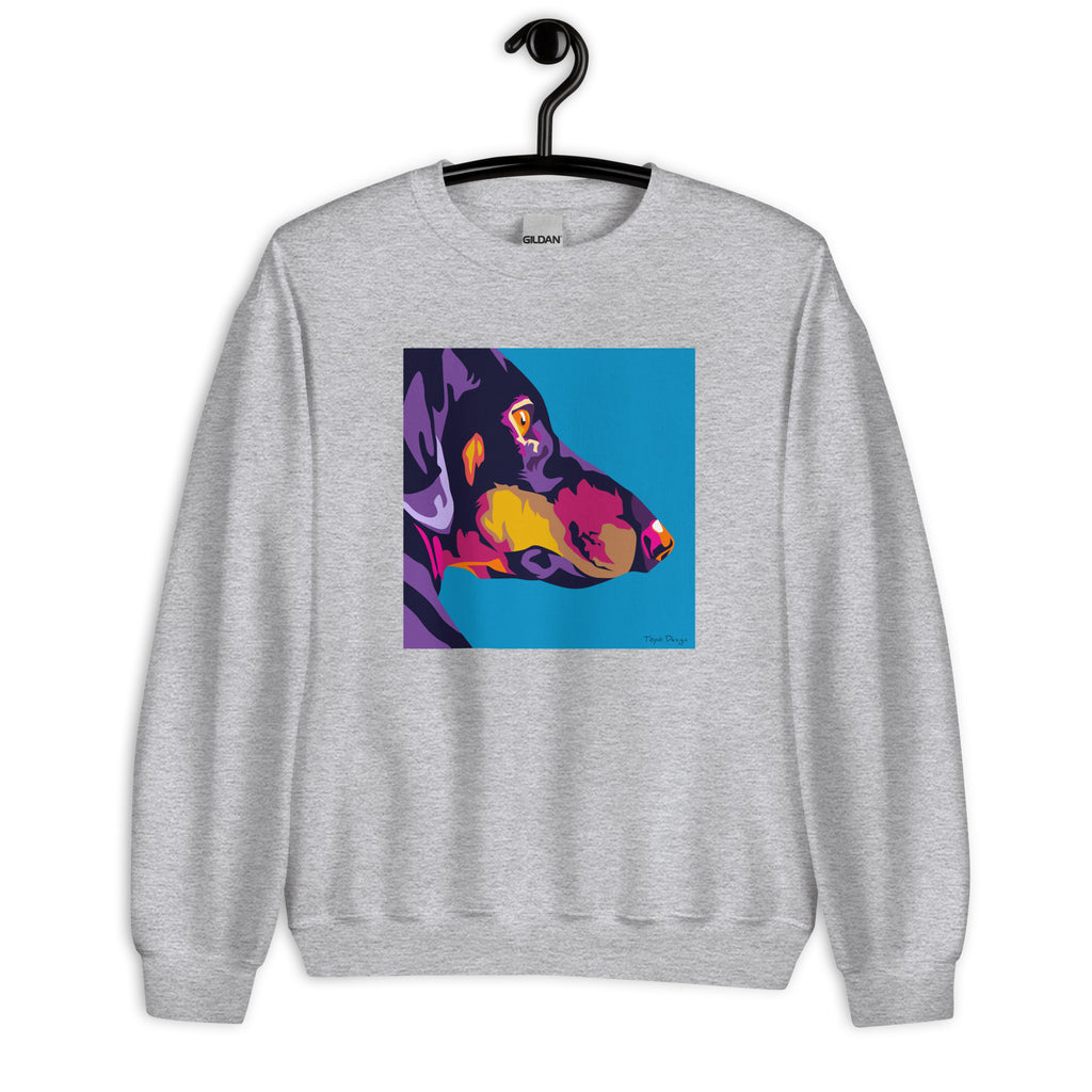 Mäyräkoira sivuprofiili Collegepaita, Pop Art