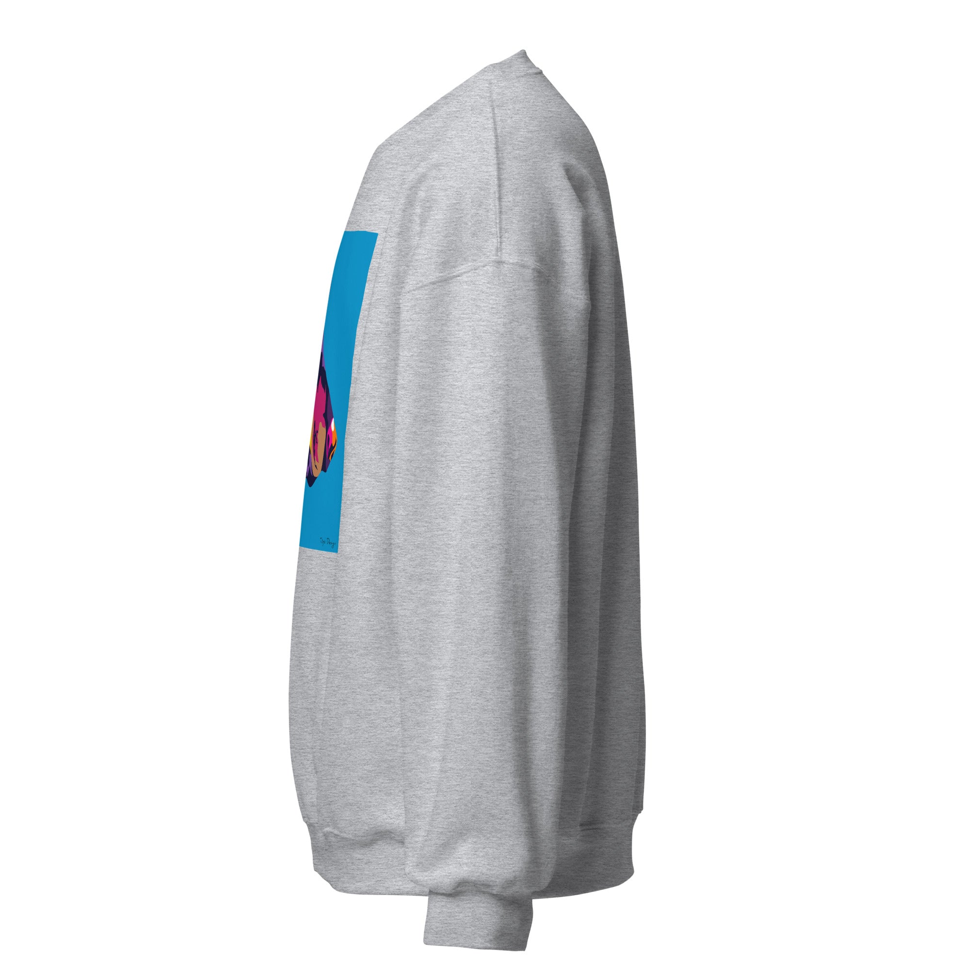 Mäyräkoira sivuprofiili Collegepaita, Pop Art