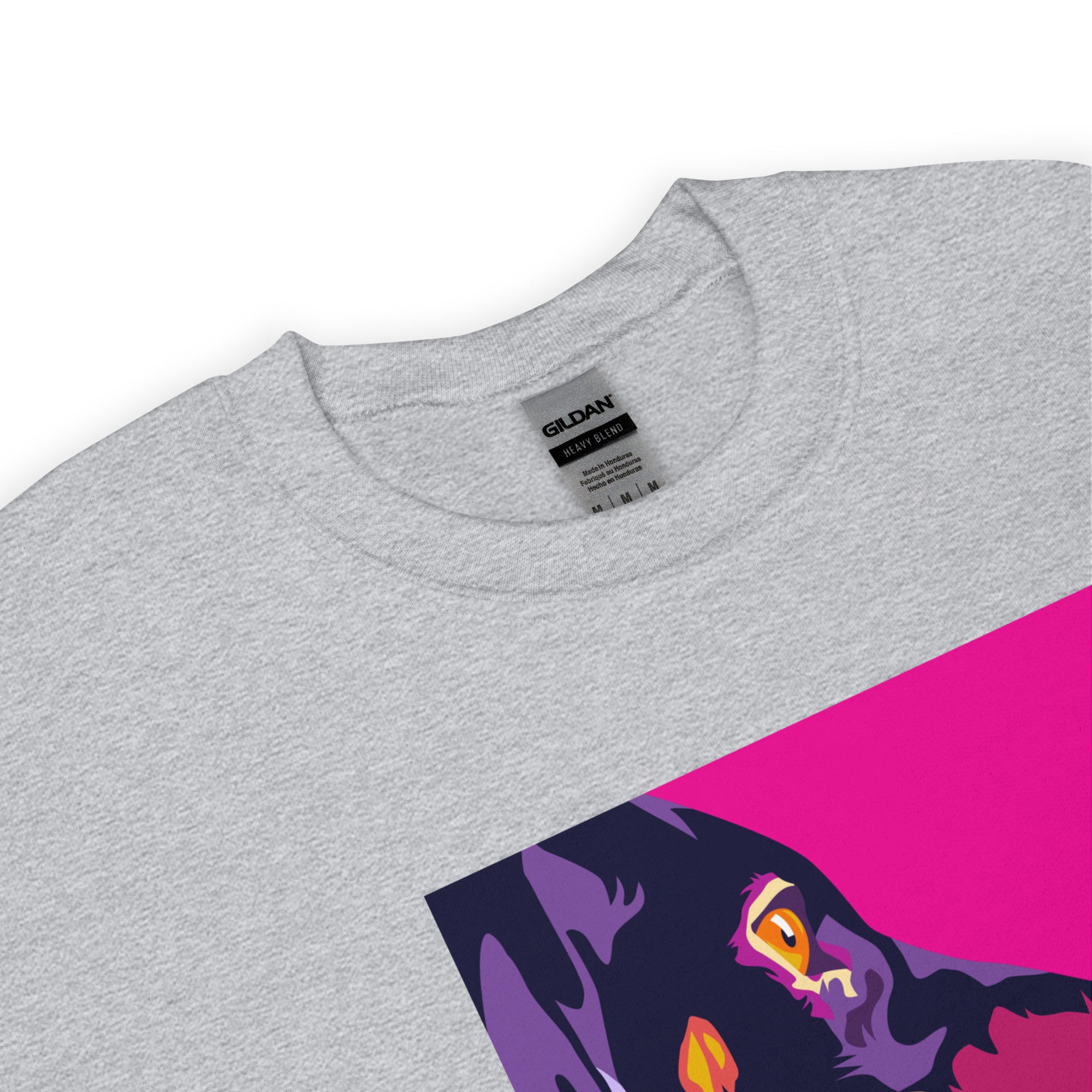 Mäyräkoira sivuprofiili Collegepaita, Pop Art