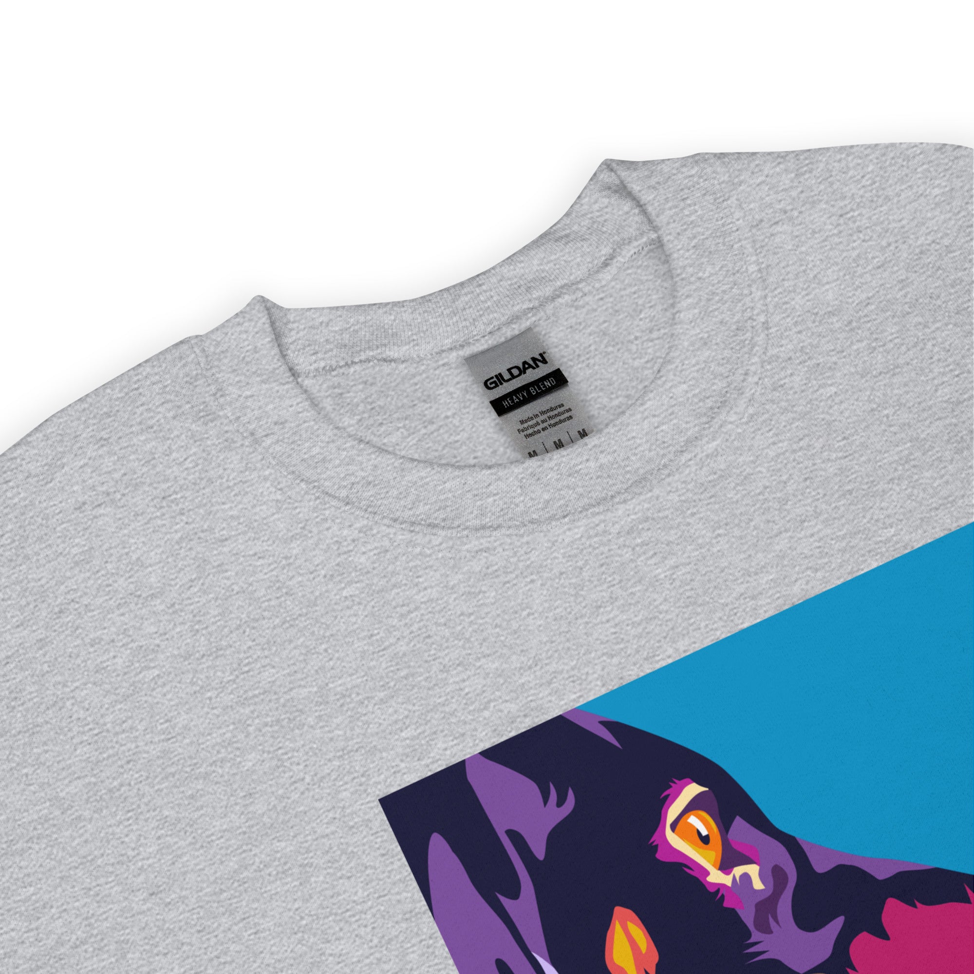 Mäyräkoira sivuprofiili Collegepaita, Pop Art