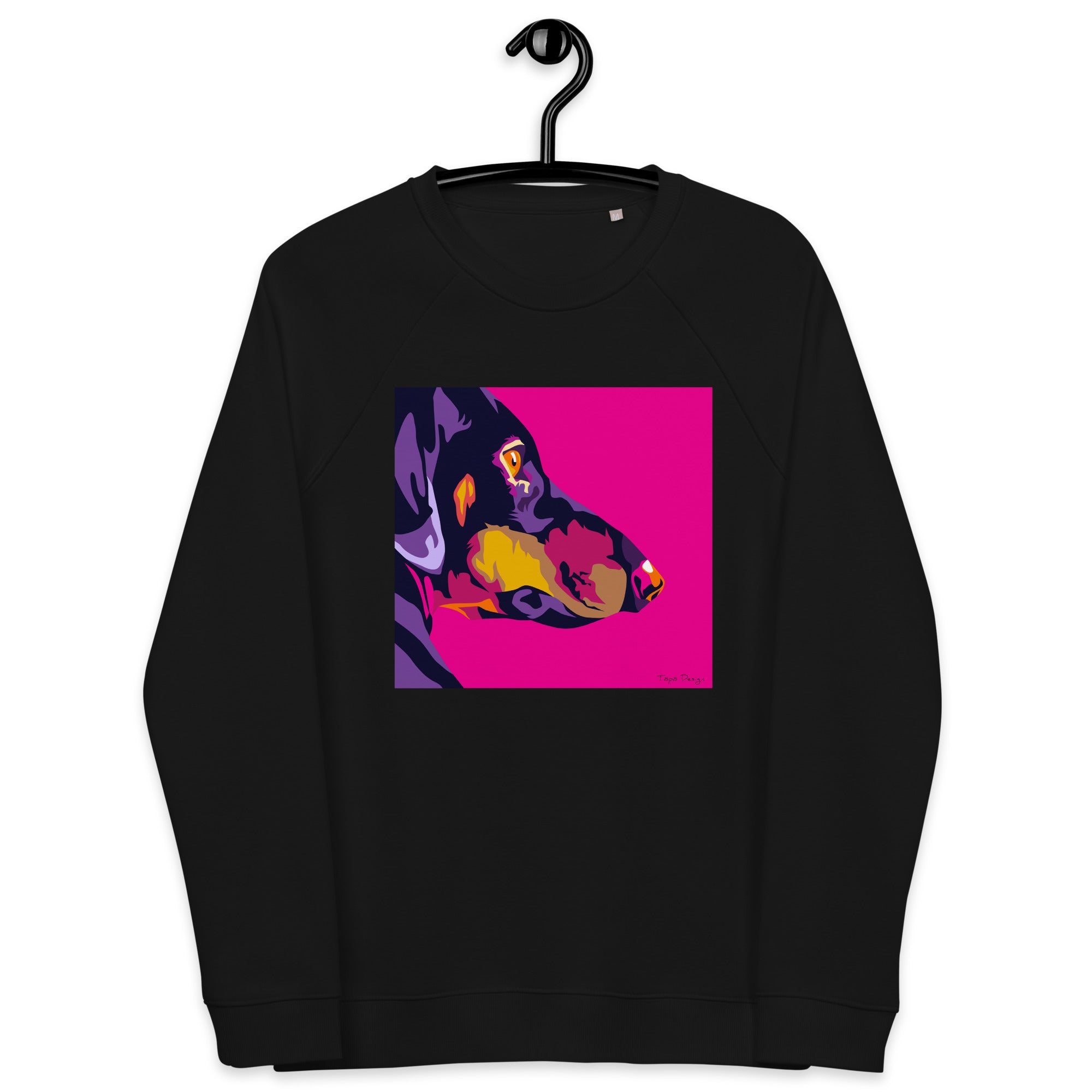 Mäyräkoira sivuprofiili Collegepaita, Pop Art