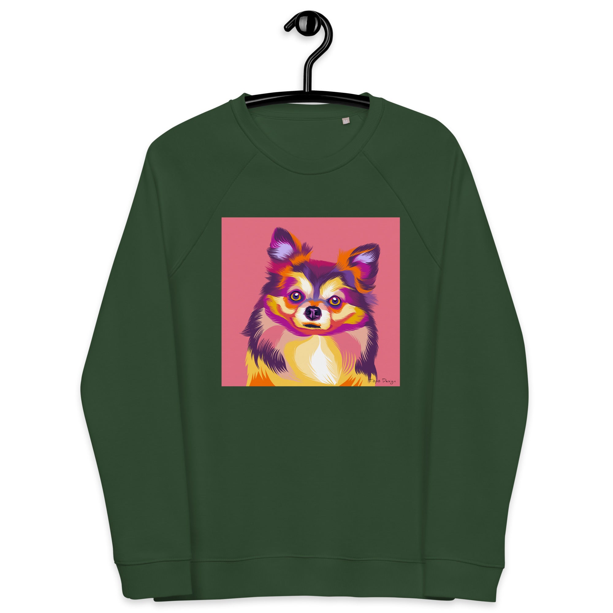 Pitkäkarvainen Chihuahua Collegepaita, Pop Art