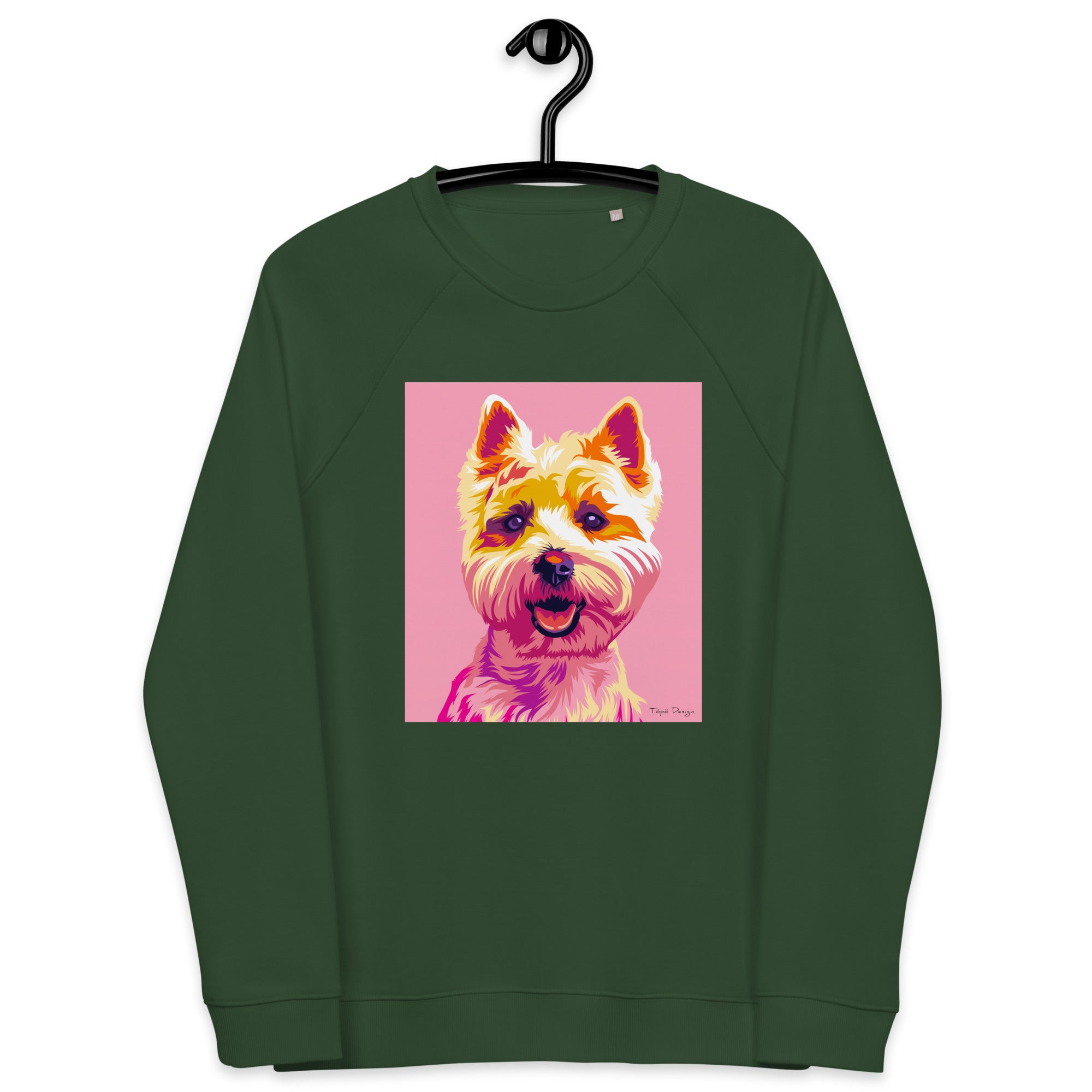 Valkoinen länsiylämaanterrieri Collegepaita, Pop Art