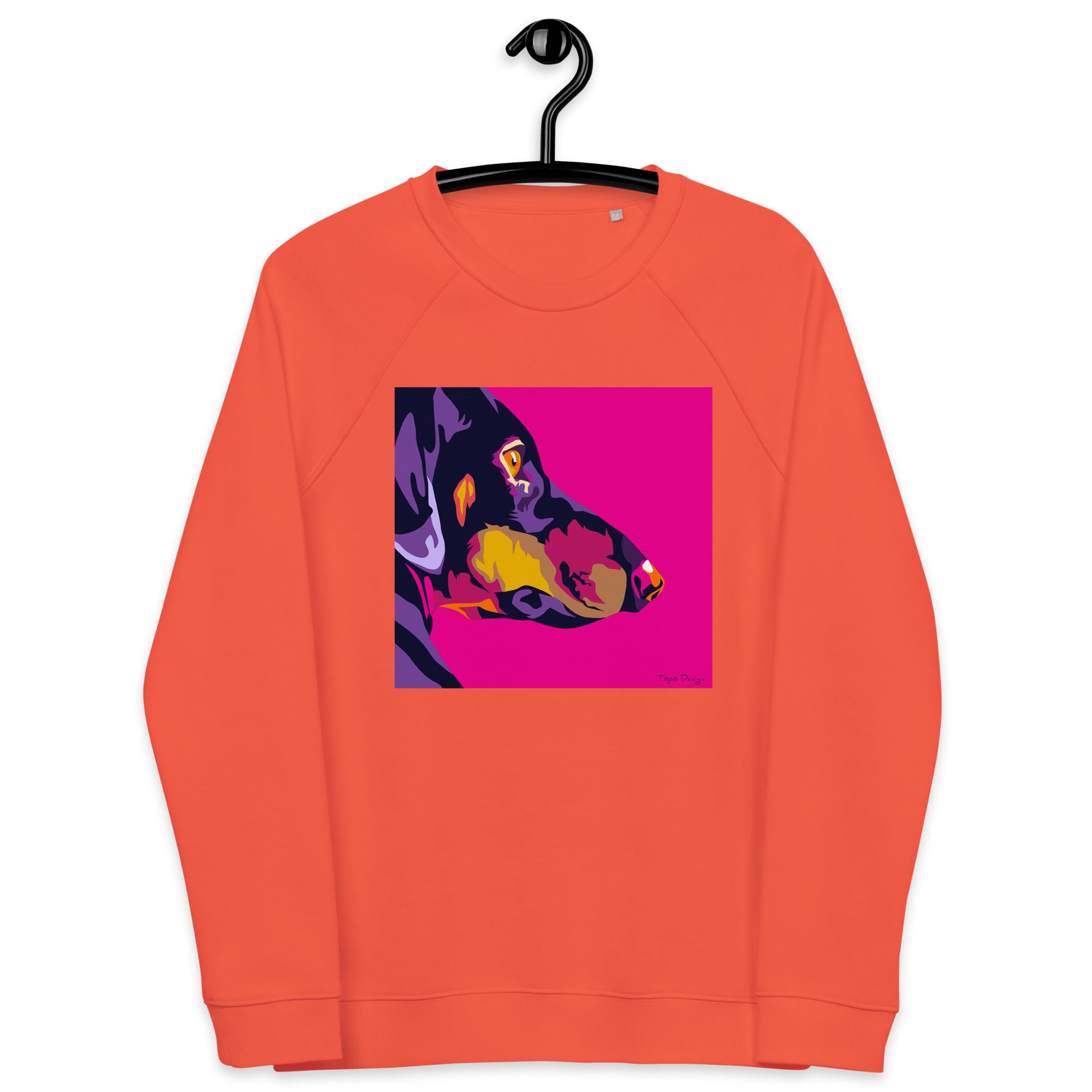 Mäyräkoira sivuprofiili Collegepaita, Pop Art