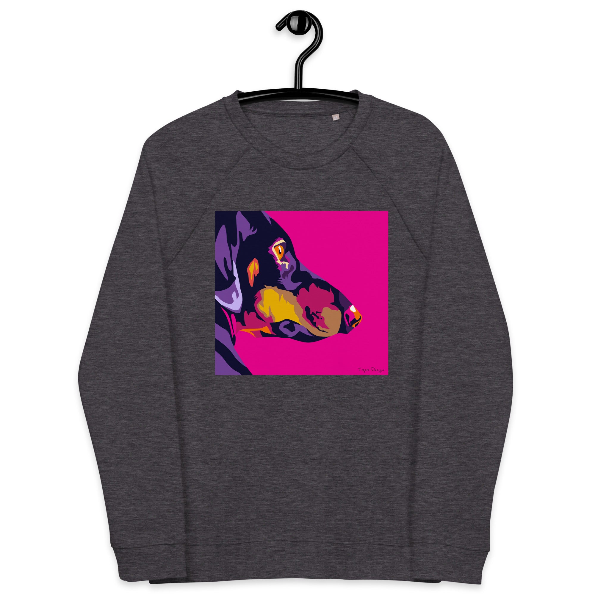 Mäyräkoira sivuprofiili Collegepaita, Pop Art