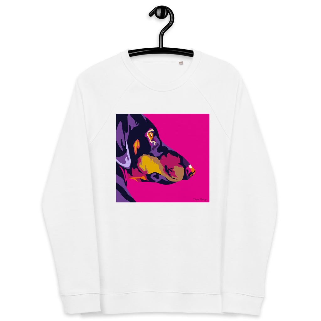 Mäyräkoira sivuprofiili Collegepaita, Pop Art