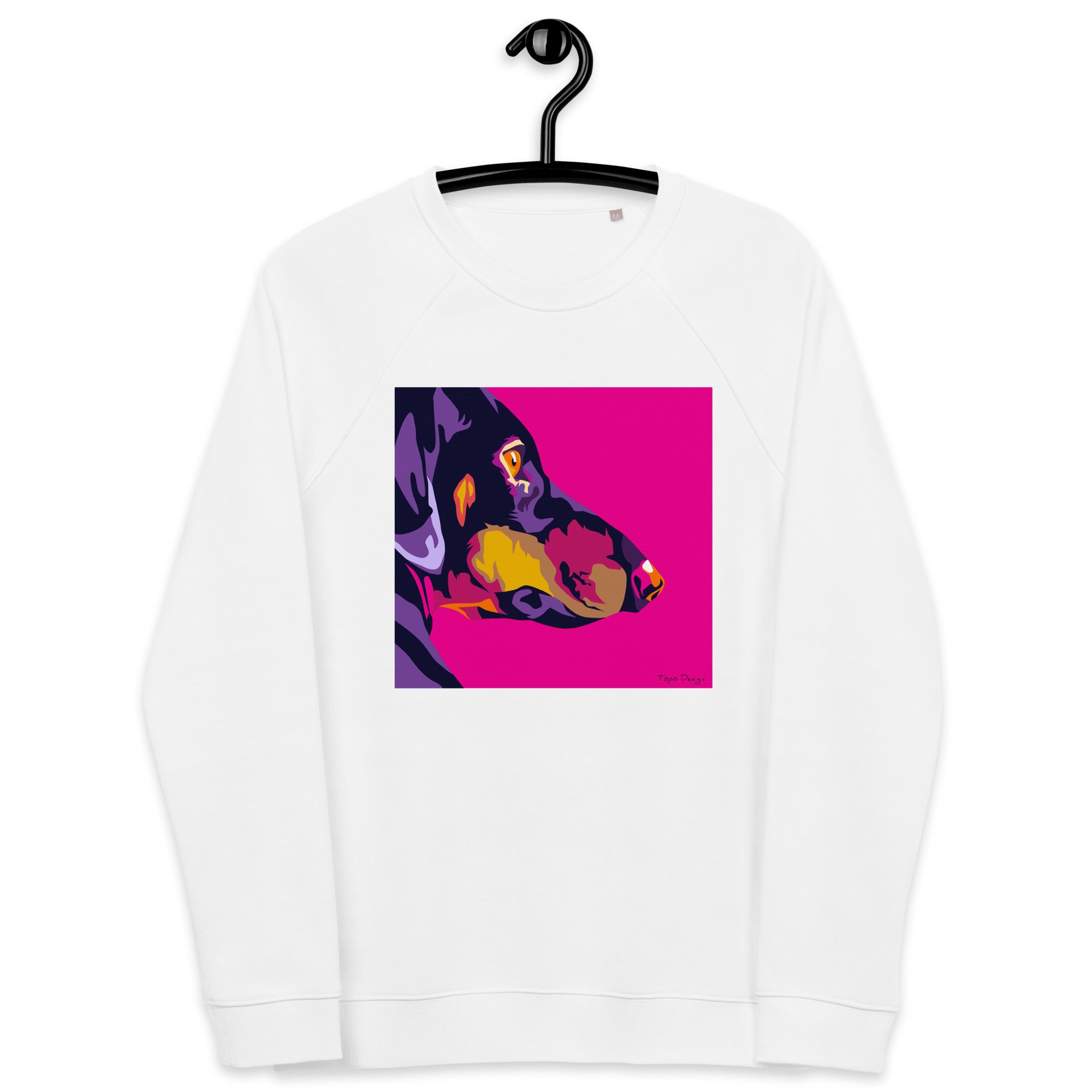 Mäyräkoira sivuprofiili Collegepaita, Pop Art