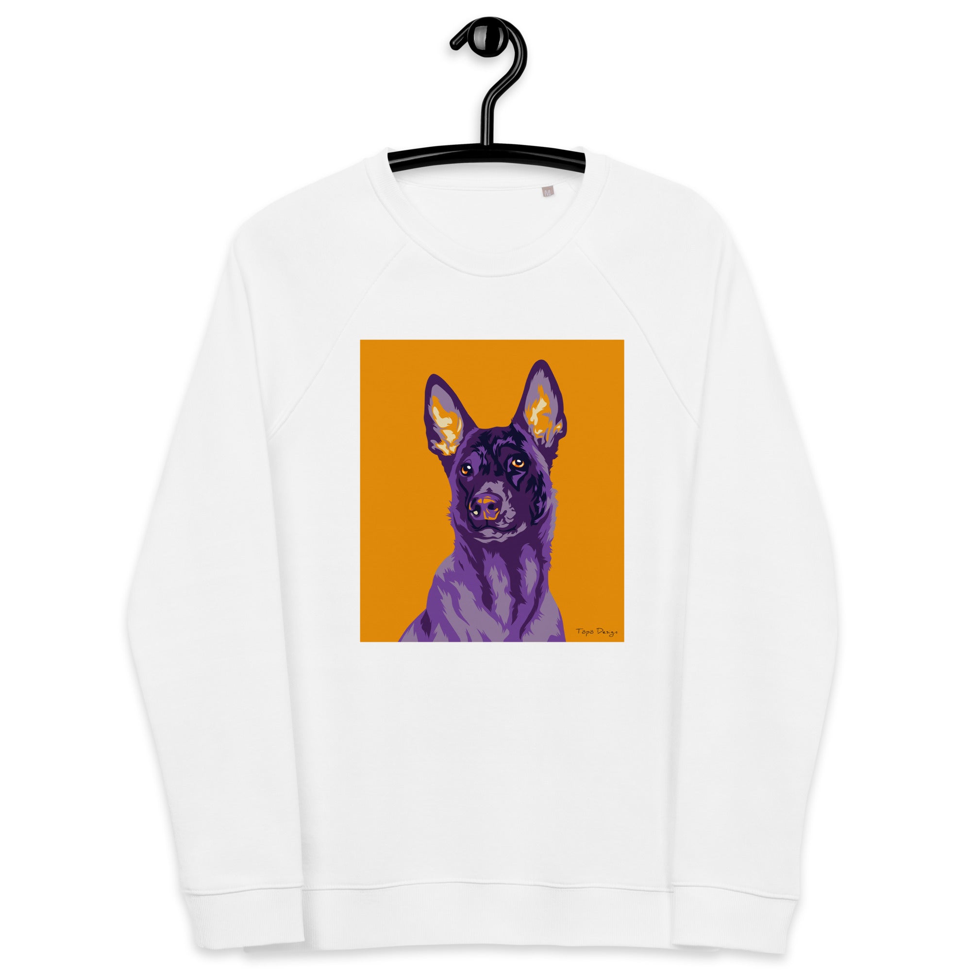 Belgianpaimenkoira malinois Collegepaita, Pop Art