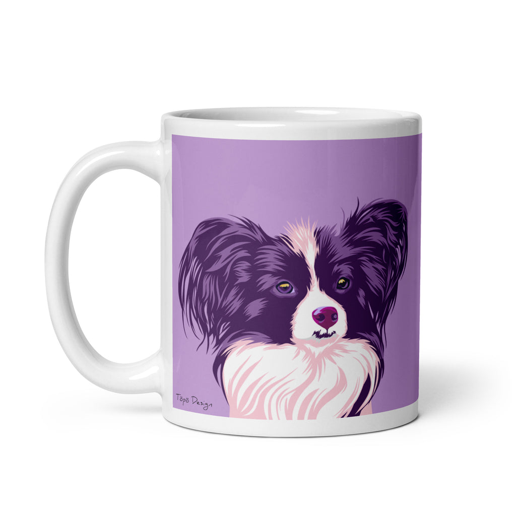 Papillon, perhoskoira muki, Pop Art