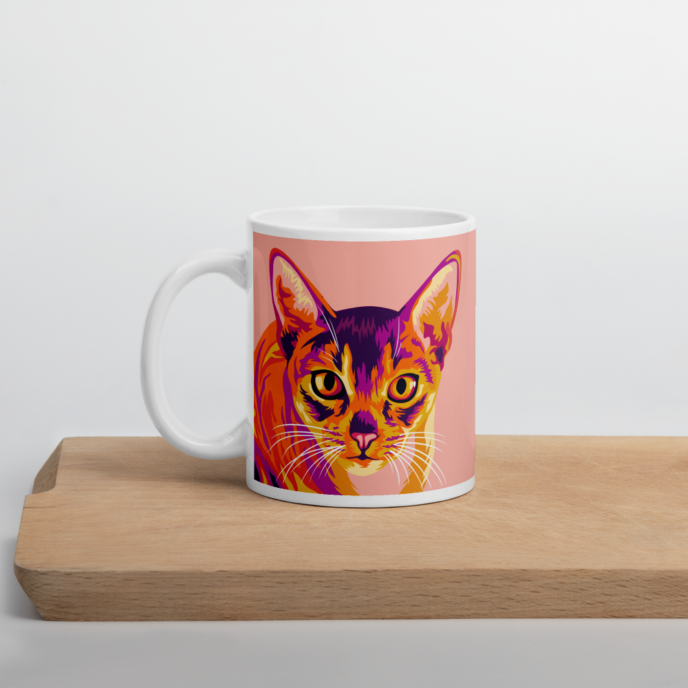 Abessinialainen kissa muki, Pop Art