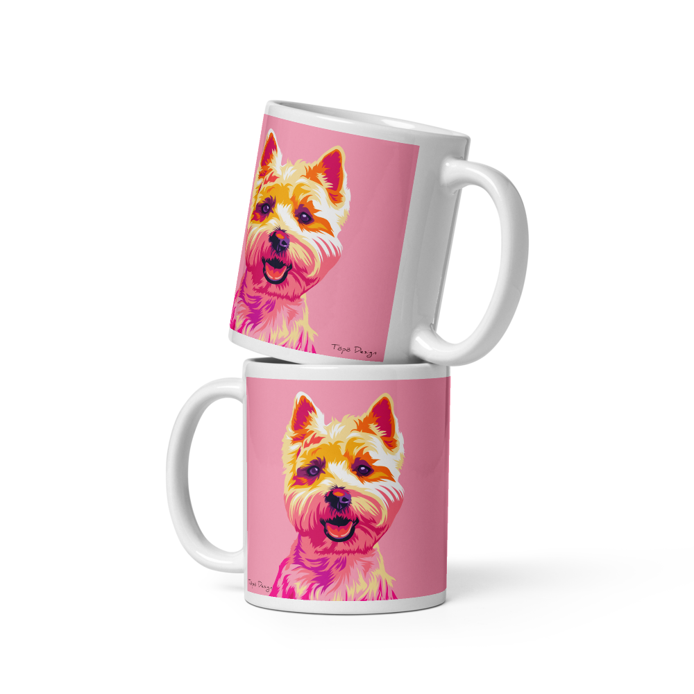 Valkoinen länsiylämaanterrieri muki, Pop Art