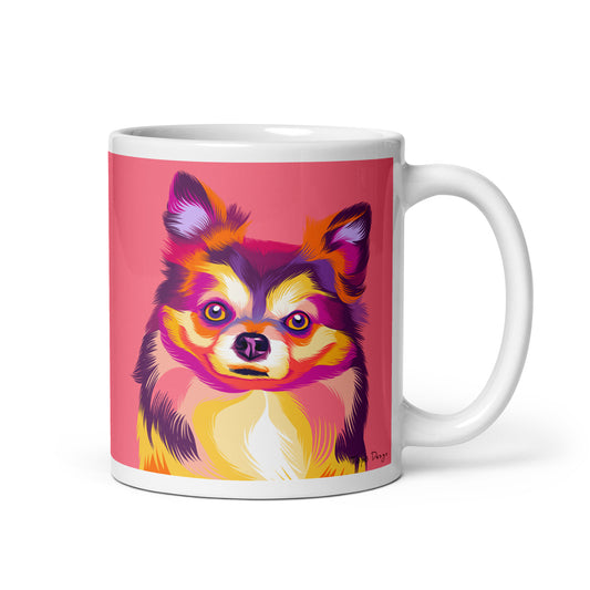 Pitkäkarvainen Chihuahua muki, Pop Art